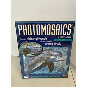 Buffalo Games Photomosaics Dolphin Jigsaw Puzzle Robert Silvers 1000 Pc New
